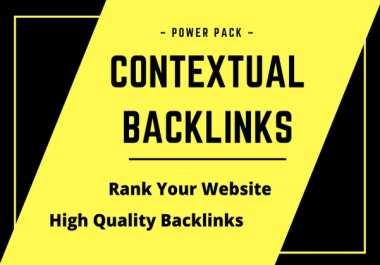 I will do 50 seo backlinks DA 50+ DR 40+ high authority contextual link building google ranking