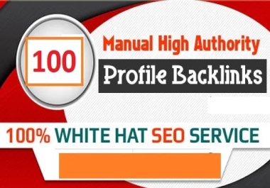 Increase Traffic with 100 Premium Profile Backlinks DA 50-100