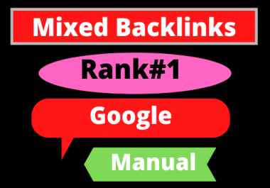 I will do100 Mixed Backlinks High Authority Permanent DoFollow link building boost your website