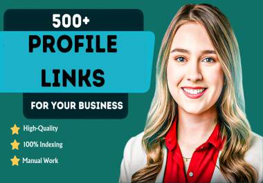 I will do 500 high da profile backlinks manually