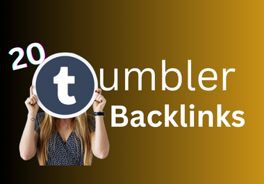 High quality 20 Tumbler backlinks