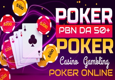 500 High Quality Casino GAMBLING Slots TOGEL Backlink - Betting UFABET JUDI DA 50+ PBNS Backlinks