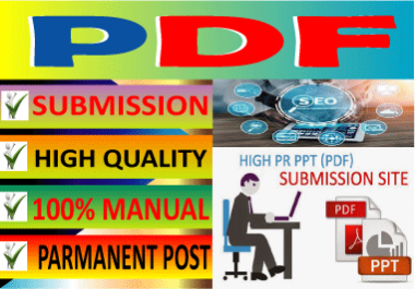 Manually 80 PDF Blogs,  Top Brands,  Forum & Social Mix Links.