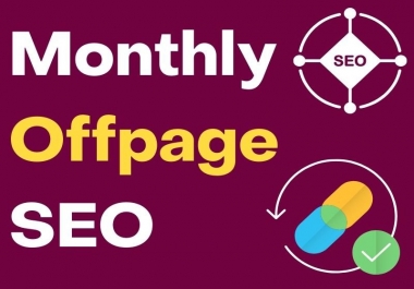 Monthly Offpage SEO by following White Hat SEO