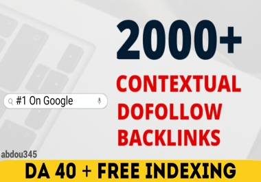 Build High Quality 2000 Contextual & Unique Directories Indexable Backlinks to Boost Your Site