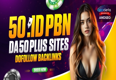 Amazing Offer Get Powerful 50. ID High Quality PBN Do follow Backlinks With High DA DR Sites