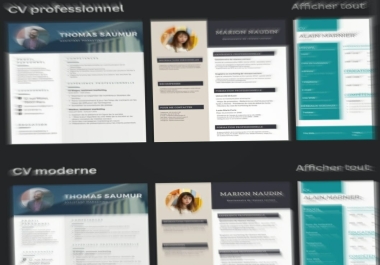 I will design a professional cv design or modern resume design