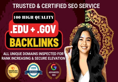 Build 100 EDU/GOV Dofollow Backlinks High DA/DR50 Plus Rank No 1