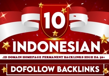 10. ID indonesian homepage SEO permanents backlinks rank your website high DA50+