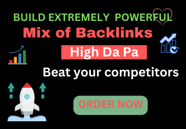 I will manual 80 mix backlinks on high da high PR websites