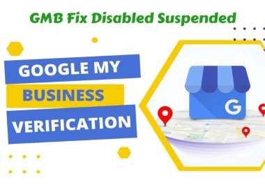 I will verify, reinstate suspended gmb google my business listing