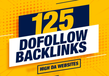 I will do 125 white hat high da authority dofollow seo backlinks for quality link building