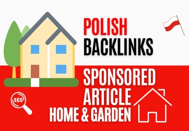 I will publish a polish guest post in house and garden blogs