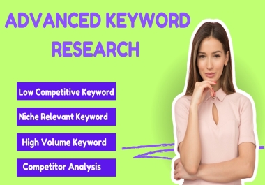 I will do advanced In-depth SEO keyword research for your website