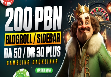 Get Your Website's Ranking with 200 High-Quality PBN Sidebar DA 50 Plus