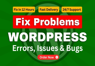 I will fix wordpress error,  issues,  bugs,  critical errors and woocommerce issues