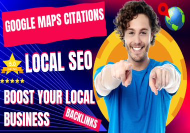 3200 Google Maps Citations With 300- SEO Backlinks