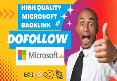 I will do high quality backlink from Windows
