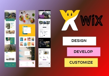 I Can Design,  Develop Wix Website,  Fully Responsive Website