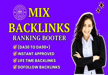 Super Boost Ranking 120 Powerful Do follow Mix Backlinks white hat method