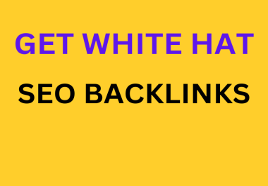 I will do high authority white hat dofollow off page link building for seo backlinks