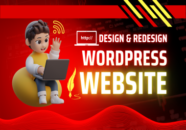 Design or develop wordpress blog website with Free Logo