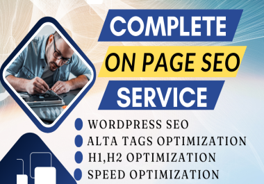 I will do on-page website SEO optimization for your WordPress site