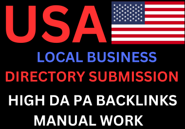I will do top 40 USA local citations,  business directory backlinks