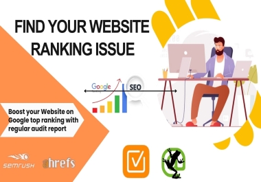 find your website ranking issues with website audit