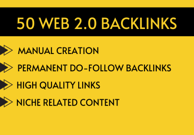 50 High-Quality Web 2.0 Backlinks Boost Your SEO with Permanent Links