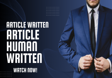 Article human written with seo