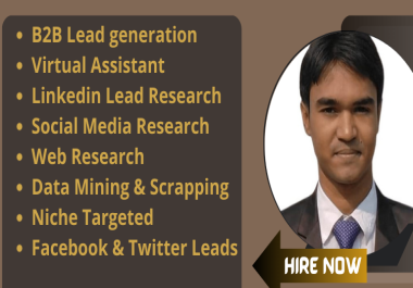 I will do B2B Lead Generation,  LinkedIn leads,  Email List and Prospect list
