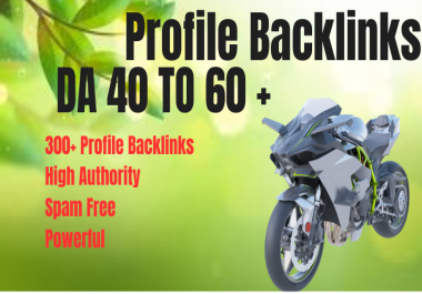 300+ Profile Backlinks with high Authority Sites