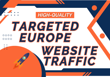 10000 Europe website traffic visitors from different promotion sources