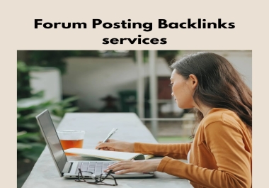 I will do forum posting high authority dofollow forum backlinks for your website