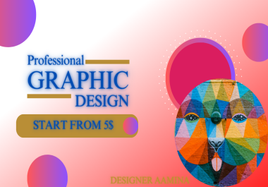 I will provide professional graphic design services