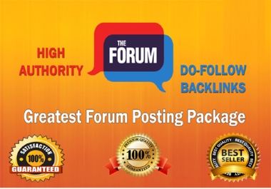 50 Forum posting do follow SEO back-links