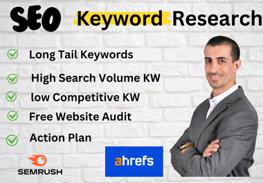 I will do semrush seo keyword research with competitor analysis