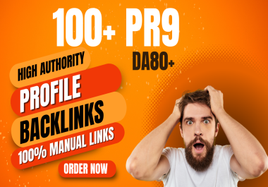 I will create 100+ Top Quality profile backlinks for your website