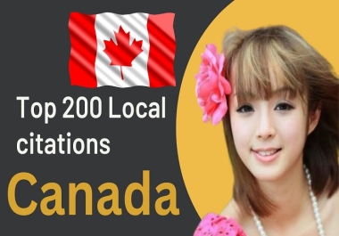 i will do top 200 Canada local citations