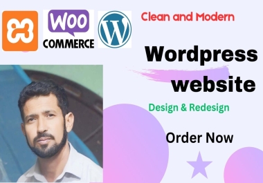 I will do clean and modern wordpress website design and development