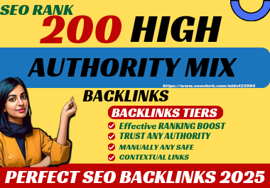 High Authority 50 Mix Property Backlinks on HIGH DA DR Sites