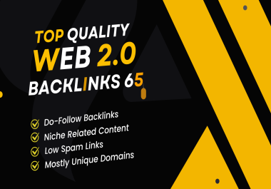 i'll Make 65 Powerfull High Da web 2.0 Backlinks buy 5 get 1 free