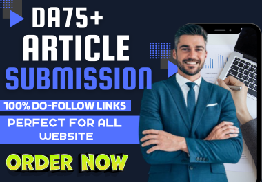 Manually Build 66 Article Backlinks for increases website ranking