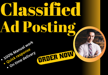 150 Classifieds ad posting in all country google ranking on your website