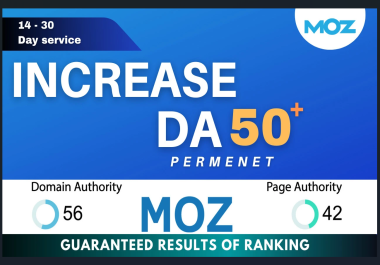 Increase Da Website Moz Domain Authority 50 Plus With Authority Backlinks