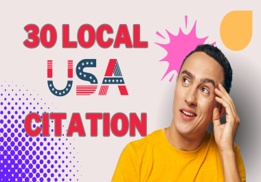 Top 30 USA Citation Building Service for Better Local Ranking