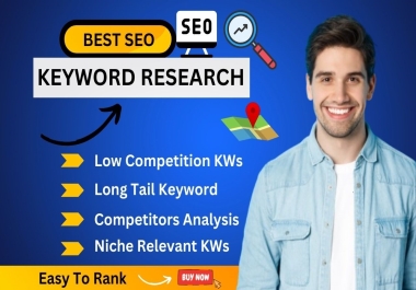 I will do SEO long-tail profitable Keyword Research and Competitor Analysis for 10