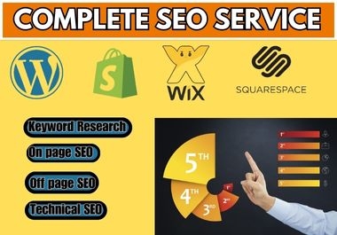 I will do seo service for wordpress,  wix,  shopify,  squarespace website