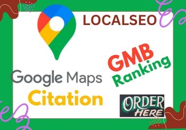 I will create 1000 local seo google maps citations for your business ranking.